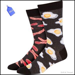 Men's Funky Novelty Socks, Cotton Blend, Knee Length